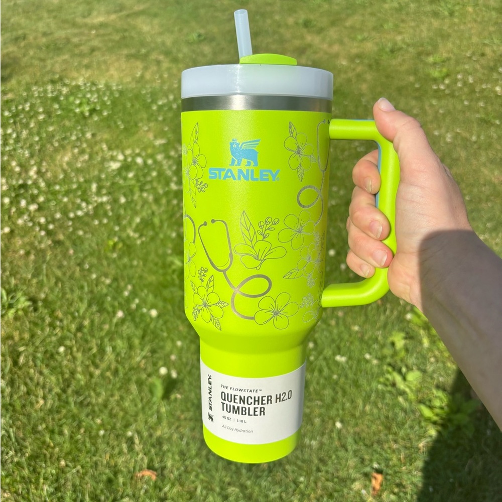 Laser Engraved Stanley Quencher H2.0 Tumbler- Nurse Themed